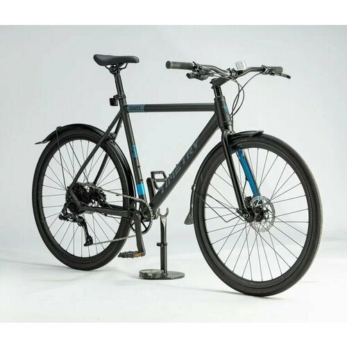 Велосипед Time Try ТT261/10s 700C Алюминиевая рама 23', Гидравлический тормоз горный Для активного отдыха Взрослый Подростковый, черно-синий