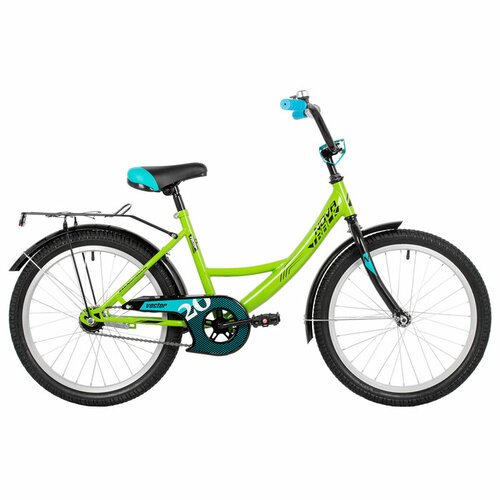 Велосипед 20' Novatrack VECTOR, цвет лаймовый