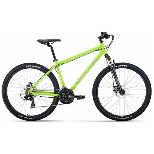 Велосипед FORWARD SPORTING 27,5 2.0 D рост. 19' 2022 ярко-зеленый/серебристый RBK22FW27862