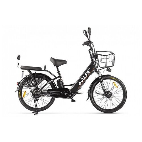 Электровелосипед Eltreco Green City e-Alfa New, год 2024, цвет Черный