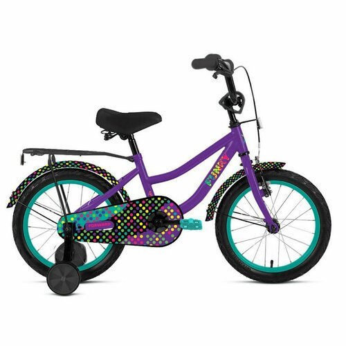 Детские велосипеды Forward Детский велосипед FORWARD FUNKY 18' 2023, 18' фиолетовый