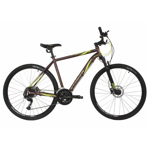 Велосипед Stinger Campus Evo 28' (2021) (Велосипед STINGER 700C CAMPUS EVO коричневый, алюминий, размер 60)