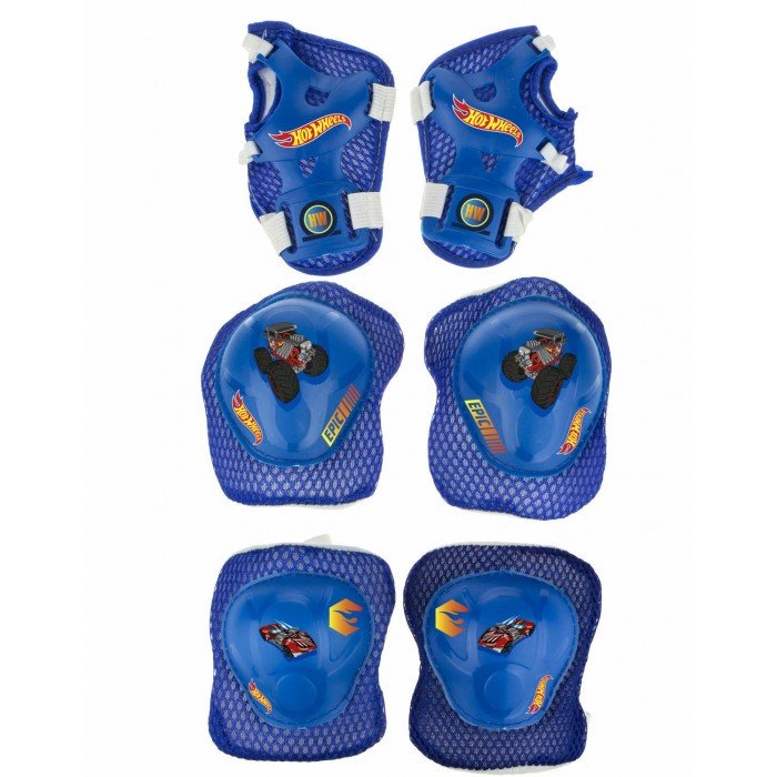 Шлемы и защита Hot Wheels Комплект защиты: наколенники, налокотники и перчатки