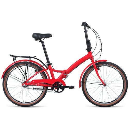 Городской велосипед FORWARD Enigma 24 3.0 (2021) красный/белый 14' (требует финальной сборки)