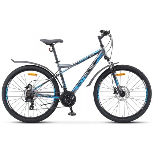 Горный (MTB) велосипед STELS Navigator 710 D 27.5 V010 (2020) серый/черный/серебристый 18' (требует финальной сборки)