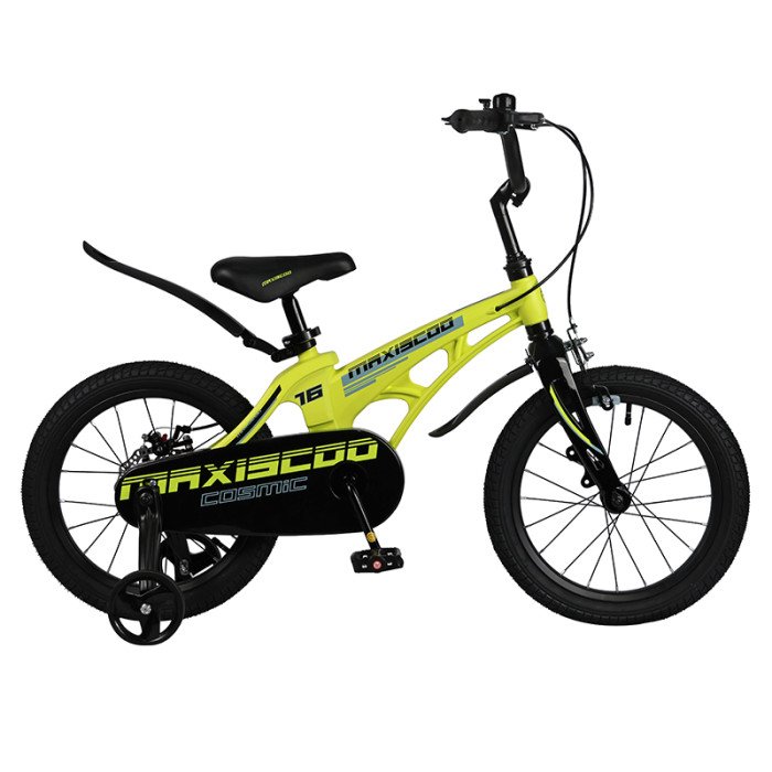 Двухколесные велосипеды Maxiscoo Cosmic Standard 16 c ручными тормозами 2023