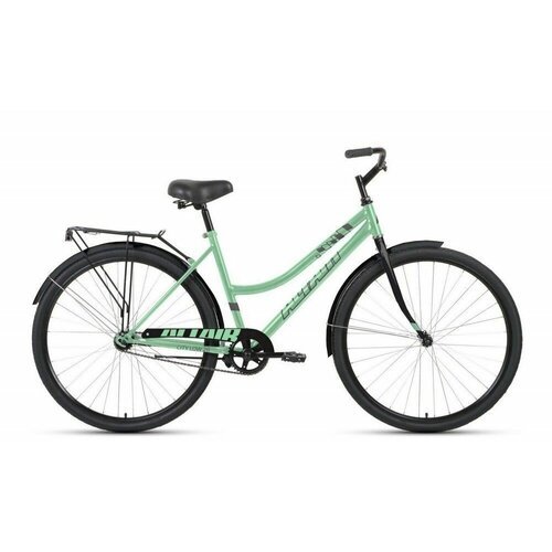 Велосипед ALTAIR CITY LOW 28 (28' 1 ск. рост. 19') 2023, мятный/черный, RB3C8100FXMTXBK (требует финальной сборки)