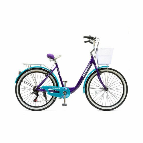 Городской велосипед Hogger Sigoura 26 V, рама 18, синий-ультрамарин