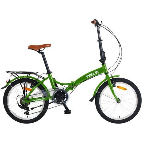Велосипед складной WELS Compact 20-7 (20', зеленый, 7 ск, 2023)