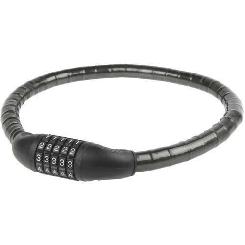 Велозамок спиральный усиленный кодовый M-Wave HD 18.8 18х800мм, цвет: Черный