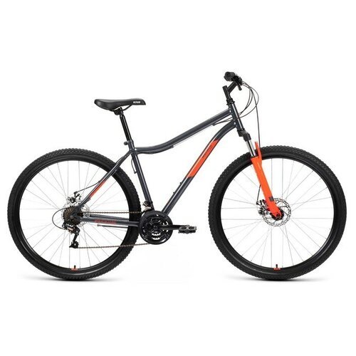 Велосипед ALTAIR MTB HT 29 2.0 D (29' 21 ск. рост. 17') 2022, темно-серый/красный, RBK22AL29161