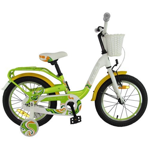 Городской велосипед STELS Pilot 190 16 V030 (2019) зеленый/желтый/белый 8.5' (требует финальной сборки)