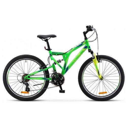 Подростковый горный (MTB) велосипед STELS Mustang MD 24 V010 (2019) рама 16' Неоновый-зелёный
