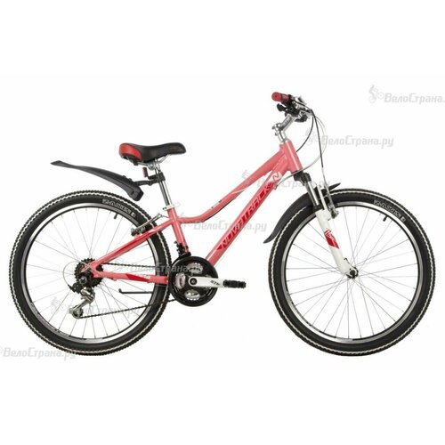 Подростковый велосипед Novatrack Novara 24' (2022) 11' Розовый (130-145 см)