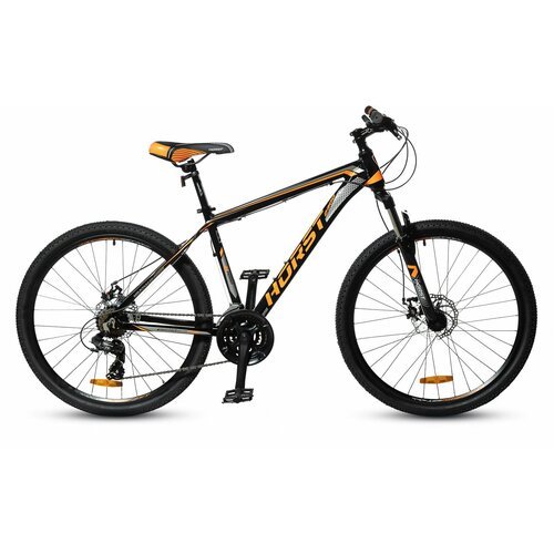 Горный велосипед Genesis 19' (22) HORST черный/оранжевый/серый