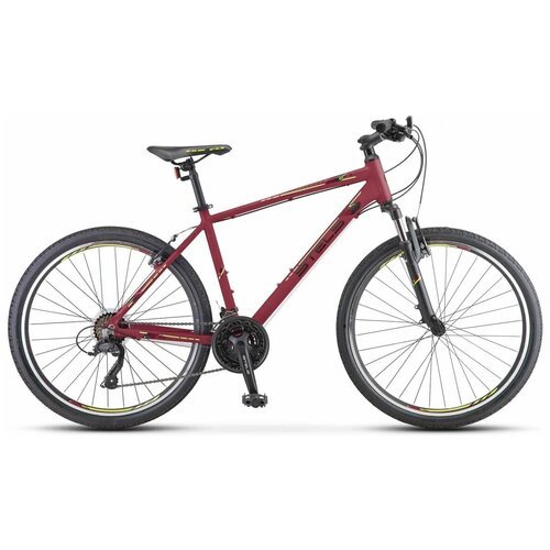 Велосипед Stels Navigator-590 V 26' K010 16' Бордовый/салатовый