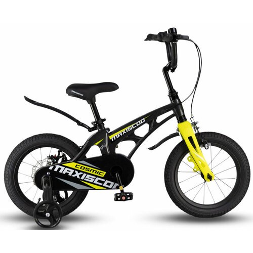 Детский велосипед Maxiscoo Cosmic Standart Plus 14' (2024) 14 Серо-желтый (90-110 см)