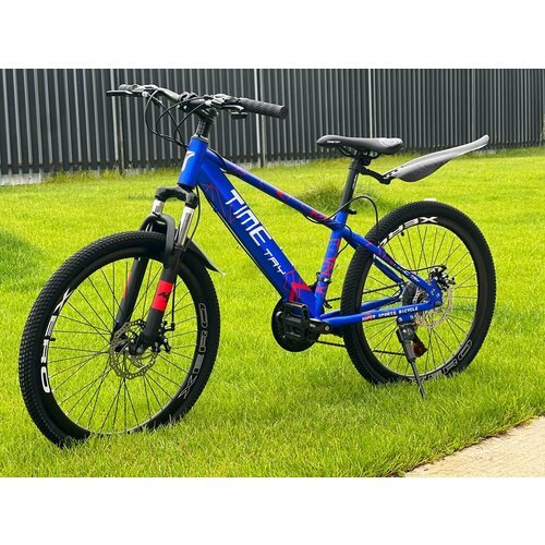 Велосипед Richiesto ТT102/21s 26'Прочный и маневренный велосипед для подростков, синий