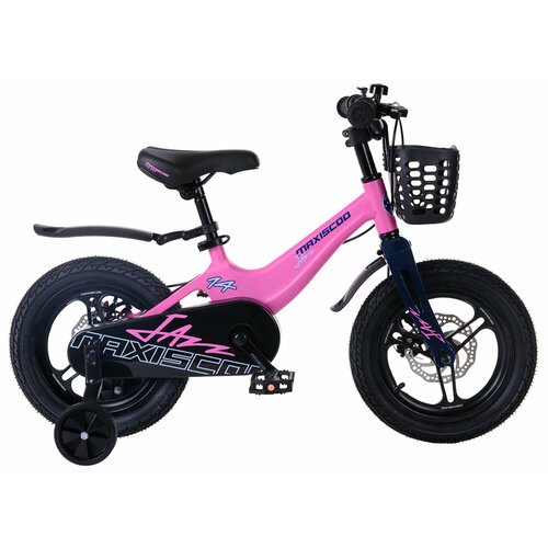 Детский велосипед Maxiscoo Jazz Pro 14' (2024) 14 Розовый (90-110 см)