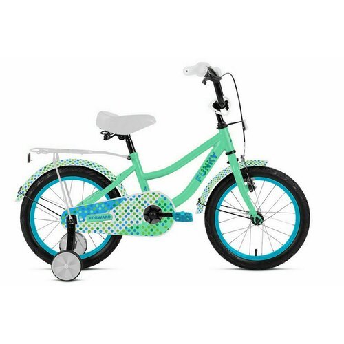 Детский велосипед Forward Funky 14, год 2023, цвет Зеленый