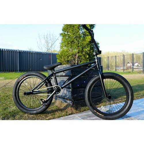 Велосипед BMX Richiesto 20' Рама 20.5' трюковый Подростковый детский Унисекс, черный
