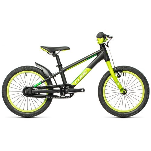 Детский велосипед Cube Cubie 160, год 2021, цвет Черный-Зеленый