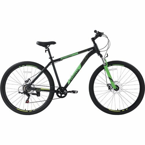 Велосипед TECH TEAM STORM 29'х19' чёрно-зелёный 2023 NN010452 NN010452
