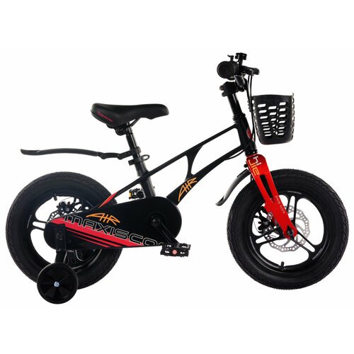 Детский велосипед Maxiscoo Air Pro 14' (2024) 14 Черный (90-105 см)
