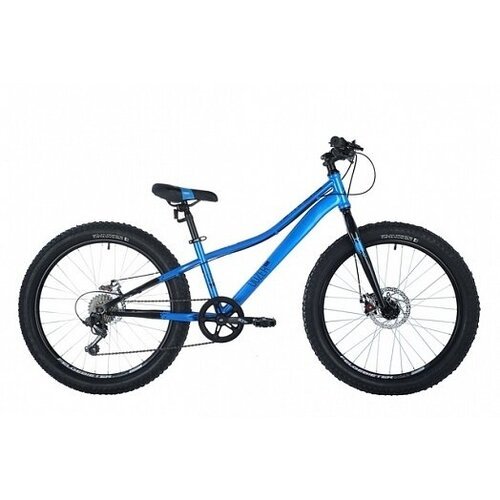 Велосипед NOVATRACK 24' DOZER STD синий, сталь. рама 12', 6 скор, Shimano TY21/Microshift TS38, дисковый тормоз