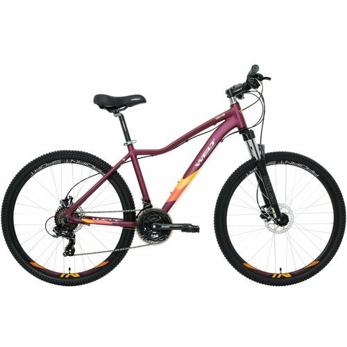 Женский велосипед Welt Floxy 2.0 HD 27, год 2024, цвет Фиолетовый, ростовка 15