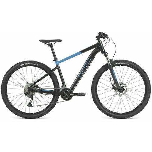 Горный велосипед Format 1412, 29', рост M, 9 скоростей, черный-матовый/синий-матовый