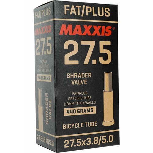 Велокамера Maxxis 2020 Fat/Plus Tube 27.5x3.8/5.0 SV Авто ниппель
