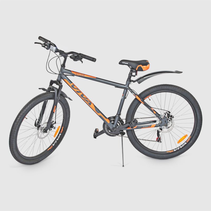 Велосипед горный VIVA Storm 180D, 21 скорость, диаметр колес 26, стальная рама, оранжевый