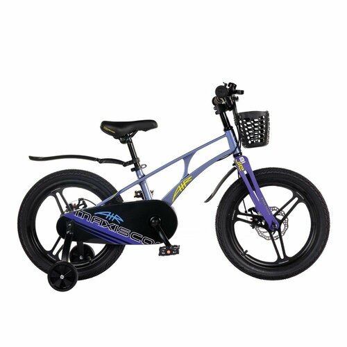 Велосипед детский Maxiscoo AIR Pro 18' Синий карбон (2024)