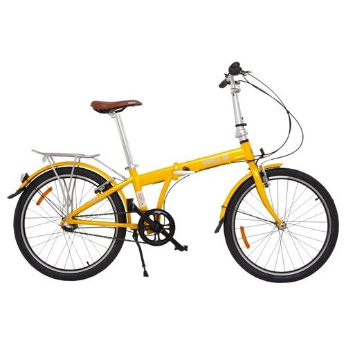 Складной велосипед WELS Folio 24-3 Shimano Nexus (24', 3 ск, желтый, 2021-2022)