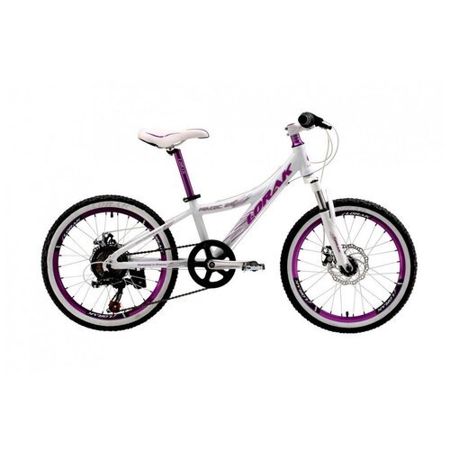 Велосипед Lorak Magic 20 Белый/Фиолетовый