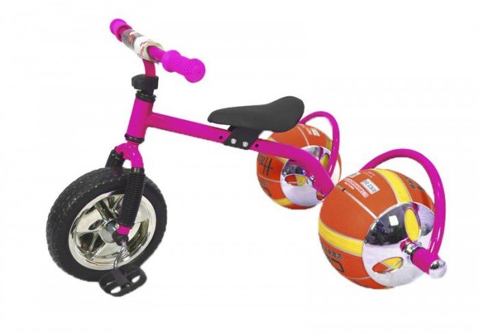 Трехколесные велосипеды Bradex с колесами в виде мячей Баскетбайк