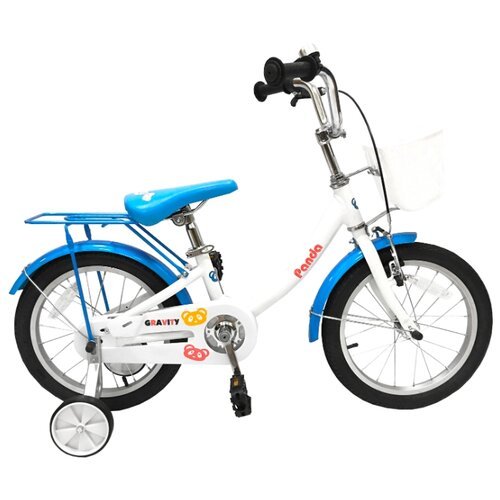 GRAVITY PANDA, детский велосипед, колёса 16', рама: Al,1 скор, цвет: бело-голубой