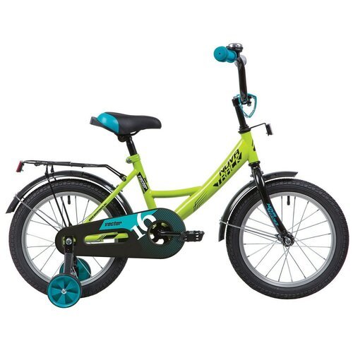 Детский велосипед Novatrack Vector 16 (2020) зеленый 9' (требует финальной сборки)