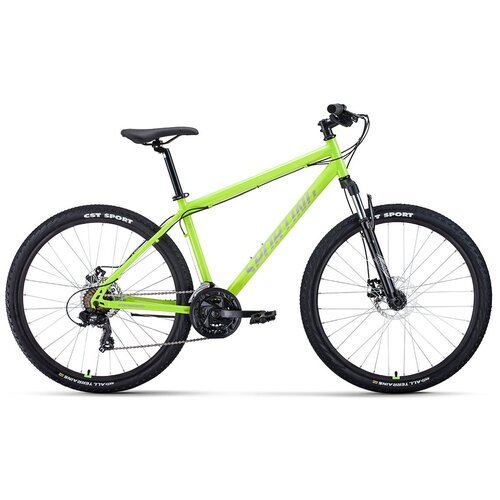 Велосипед Forward Sporting 27,5 2.2 D 2022 рост 17' ярко-зеленый/серебристый
