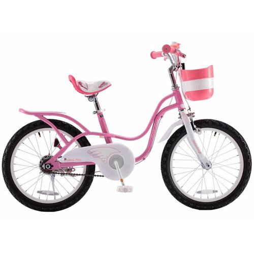 Детский велосипед Royal Baby Little Swan 18, год 2022, цвет Розовый