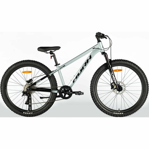 Велосипед горный HORH Cast AM 26' (2024) Grey-Black, хардтейл, подростковый для мальчиков, детский, алюминиевая рама, 8 скоростей, дисковые гидравлические тормоза, 26' колесо, рост 145-160 см
