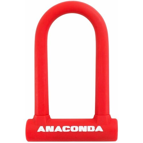 Замок велосипедный всепогодный U-lock авангард ANACONDA Т608 RED крепление в комплекте