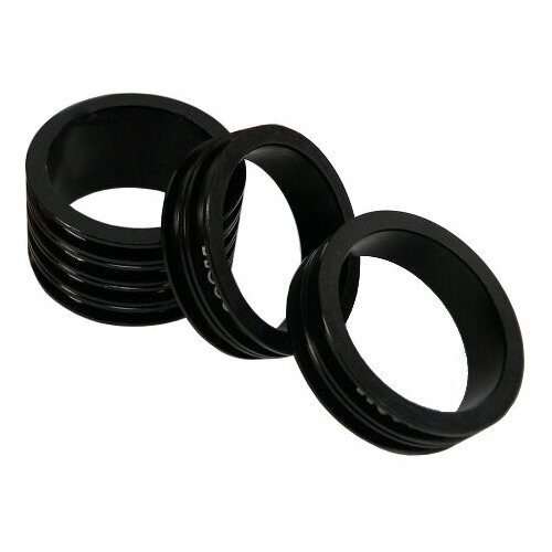 Neco кольцо проставочное 1-1/8'х15мм чёрное, шлифованное, алюминий
