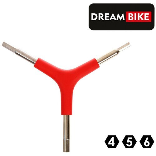 Ключ велосипедный Dream Bike, Y образный 6,5,4 мм