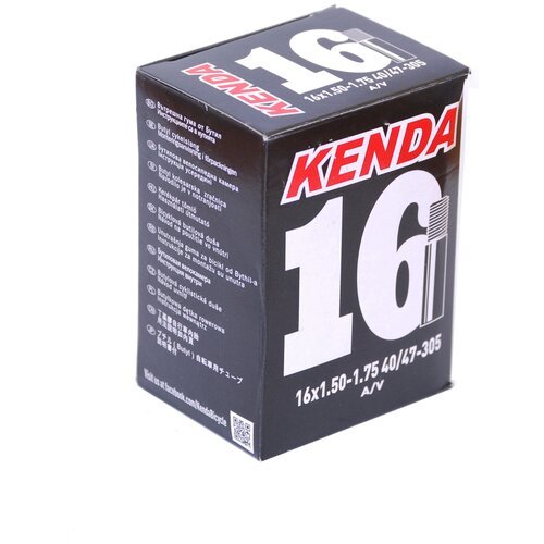 Камера 16 авто ниппель 5-511406 узкая 1.50-1.75 (40/47-305) для складных вело KENDA