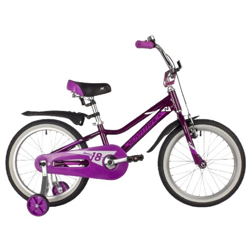 Детский велосипед Novatrack Novara 18 (2022) фиолетовый 10.5' (требует финальной сборки)