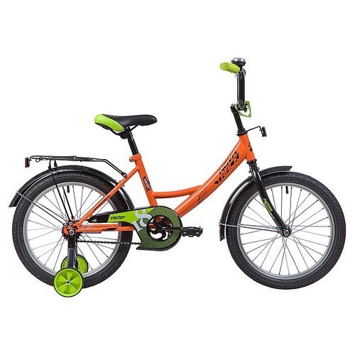 Детский велосипед Novatrack Vector 18 (2019) оранжевый 11.5' (требует финальной сборки)