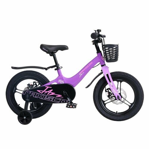 Велосипед детский Maxiscoo JAZZ Pro 16' Фиолетовый Матовый (2024)