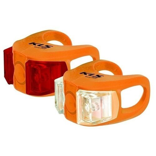 KELLYS Комплект освещения TWINS, 2 диода, 2 режима, батарейки в компл., оранжевый